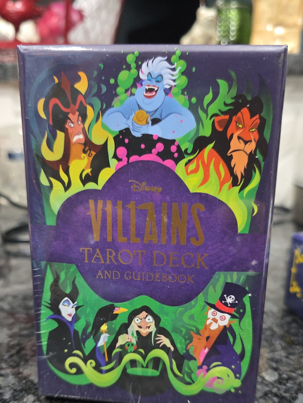 Disney Villains Tarot Deck and Guidebook - Purple & Green Artwork